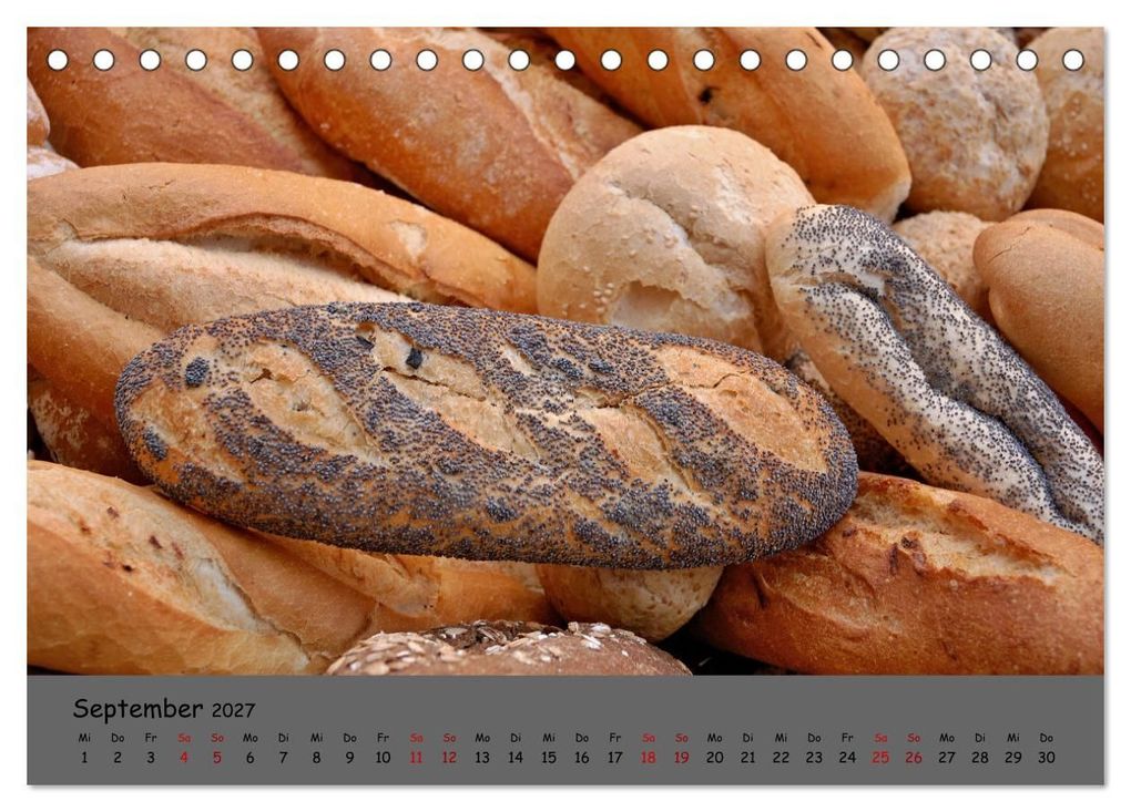 Weitere Ansicht: Mein Brotkalender (Tischkalender 2027 DIN A5 quer), CALVENDO Monatskalender | (c)2022 by insideportugal, (C) By Insideportugal, Calvendo