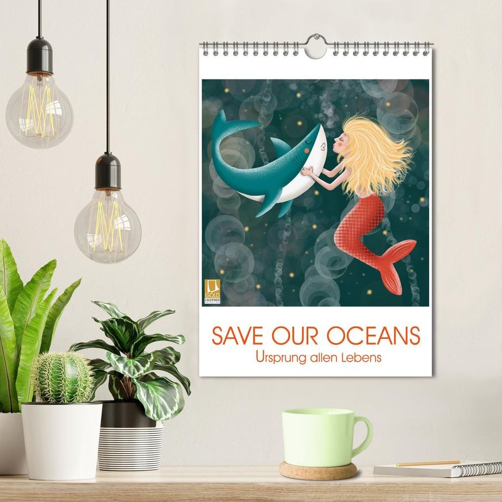Weitere Ansicht: SAVE OUR OCEANS - Ursprung allen Lebens (Wandkalender 2027 DIN A4 hoch), CALVENDO Monatskalender | Danja Krampikowski, Calvendo