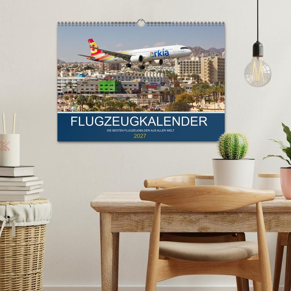 Weitere Ansicht: Flugzeugkalender - die besten Flugzeugbilder aus aller Welt (Wandkalender 2027 DIN A3 quer), CALVENDO Monatskalender | Markus Mainka, Calvendo