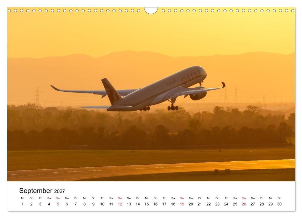 Weitere Ansicht: Flugzeugkalender - die besten Flugzeugbilder aus aller Welt (Wandkalender 2027 DIN A3 quer), CALVENDO Monatskalender | Markus Mainka, Calvendo