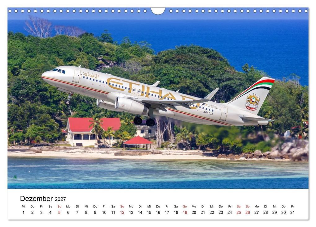 Weitere Ansicht: Flugzeugkalender - die besten Flugzeugbilder aus aller Welt (Wandkalender 2027 DIN A3 quer), CALVENDO Monatskalender | Markus Mainka, Calvendo