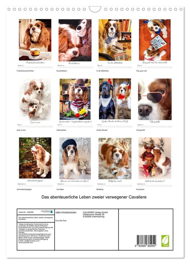 Weitere Ansicht: Das abenteuerliche Leben zweier verwegener Cavaliere (Wandkalender 2027 DIN A3 hoch), CALVENDO Monatskalender | Eva Ola Feix, Calvendo