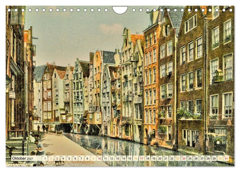 Weitere Ansicht: Amsterdam um 1900 (Wandkalender 2027 DIN A4 quer), CALVENDO Monatskalender | Jens Siebert, Calvendo