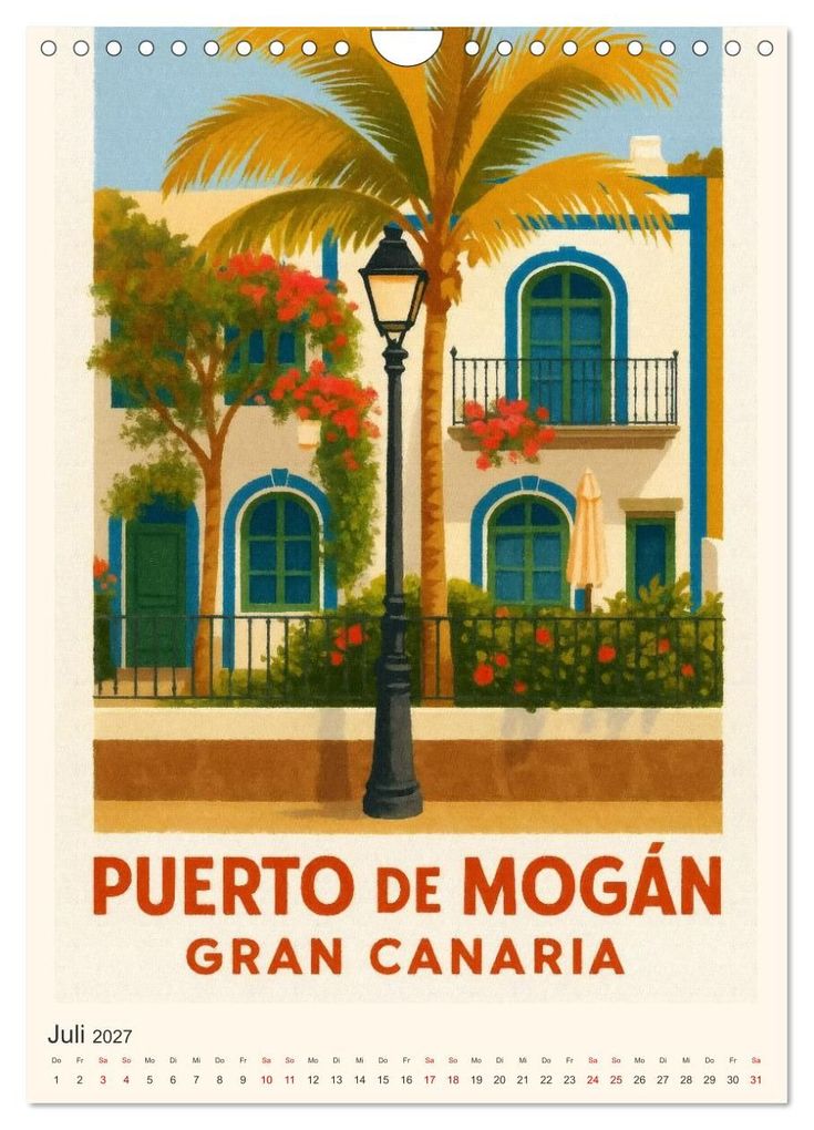 Weitere Ansicht: City Poster Gran Canaria (Wandkalender 2027 DIN A4 hoch), CALVENDO Monatskalender | Sabine Wagner, Calvendo