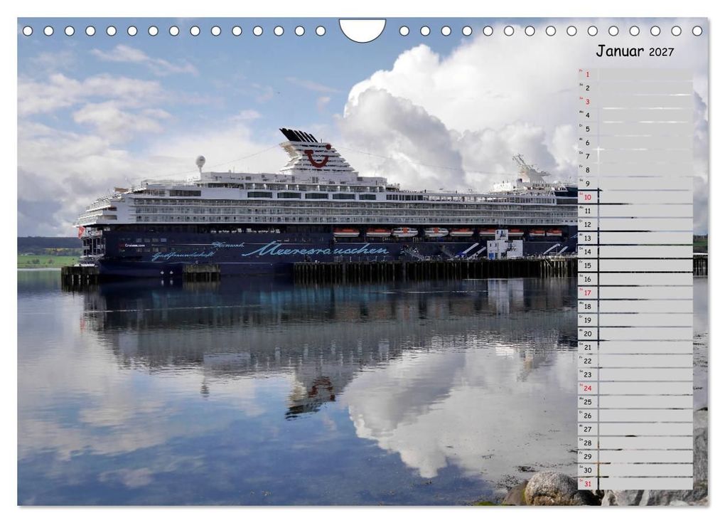 Weitere Ansicht: Riesen der Meere - Kreuzfahrtschiffe Geburtstagskalender (Wandkalender 2027 DIN A4 quer), CALVENDO Monatskalender | Frank Gayde, Calvendo