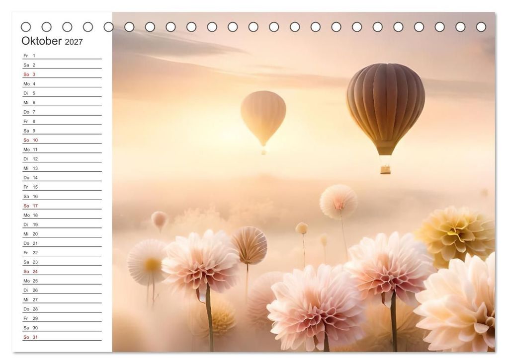 Weitere Ansicht: Romantischer Terminkalender (Tischkalender 2027 DIN A5 quer), CALVENDO Monatskalender | Ursula Di Chito, Calvendo