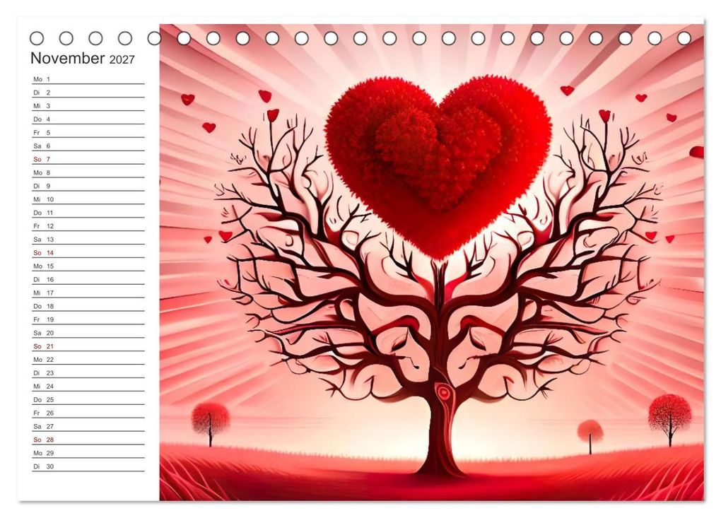 Weitere Ansicht: Romantischer Terminkalender (Tischkalender 2027 DIN A5 quer), CALVENDO Monatskalender | Ursula Di Chito, Calvendo