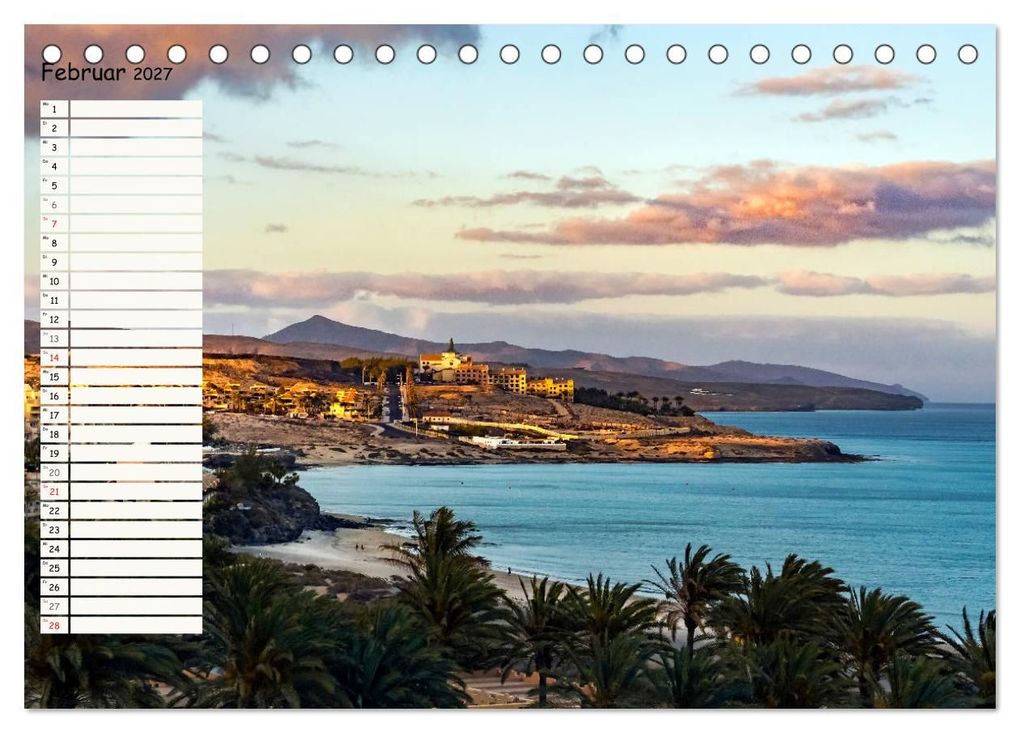 Weitere Ansicht: FUERTEVENTURA Geburtstagskalender mit Planerfunktion (Tischkalender 2027 DIN A5 quer), CALVENDO Monatskalender | Andrea Dreegmeyer, Calvendo
