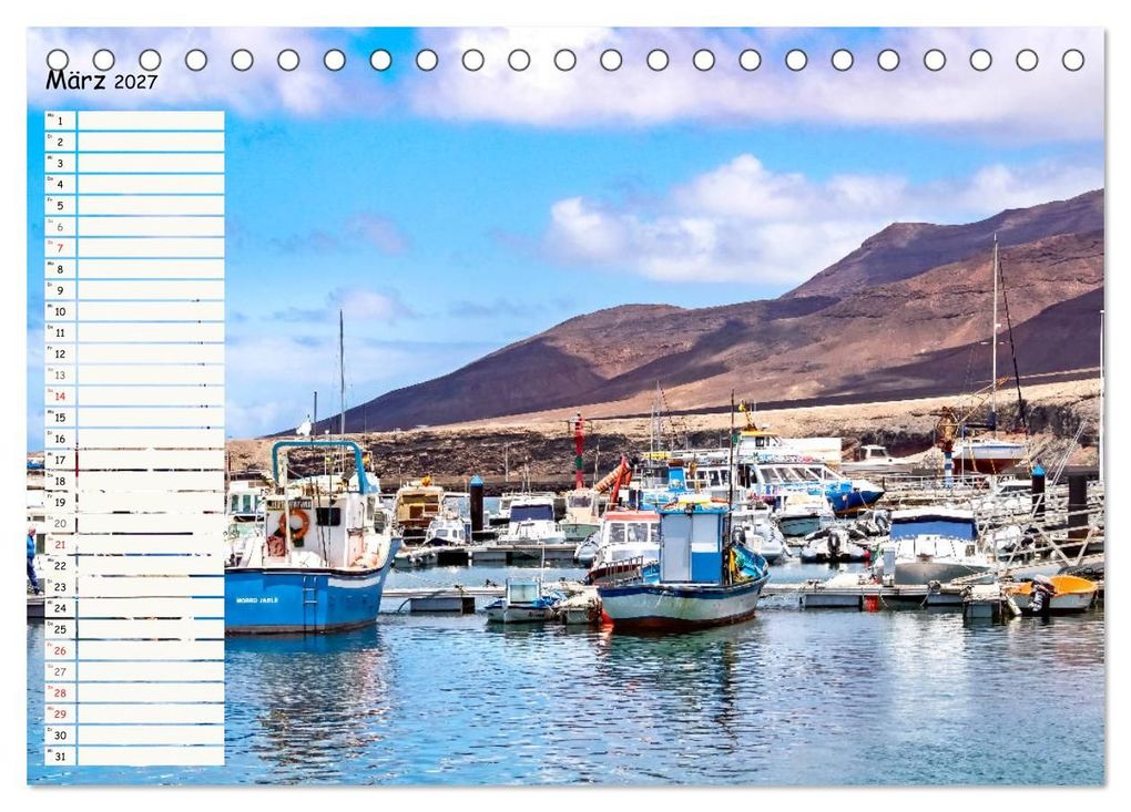 Weitere Ansicht: FUERTEVENTURA Geburtstagskalender mit Planerfunktion (Tischkalender 2027 DIN A5 quer), CALVENDO Monatskalender | Andrea Dreegmeyer, Calvendo