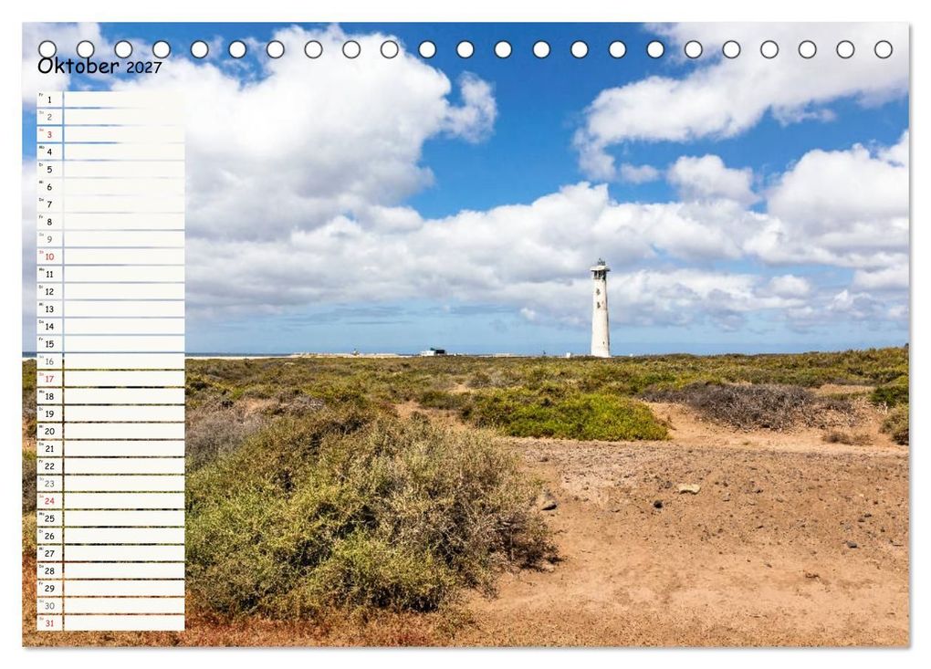 Weitere Ansicht: FUERTEVENTURA Geburtstagskalender mit Planerfunktion (Tischkalender 2027 DIN A5 quer), CALVENDO Monatskalender | Andrea Dreegmeyer, Calvendo