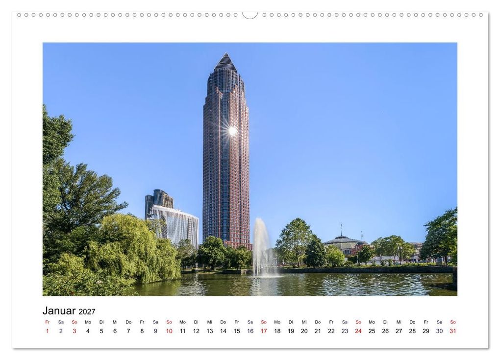 Weitere Ansicht: Frankfurt - Parks und Gärten (Wandkalender 2027 DIN A2 quer), CALVENDO Monatskalender | Dieter Meyer, Calvendo