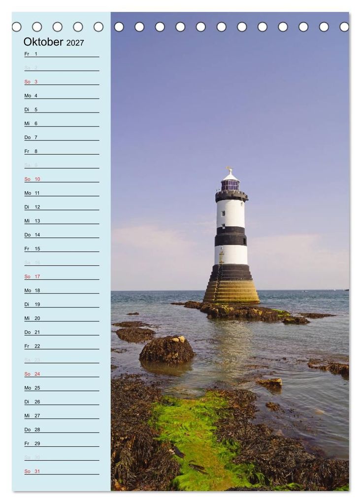 Weitere Ansicht: Leuchttürme - Geburtstagskalender (Tischkalender 2027 DIN A5 hoch), CALVENDO Monatskalender | Babett Paul - Babett's Bildergalerie, Calvendo