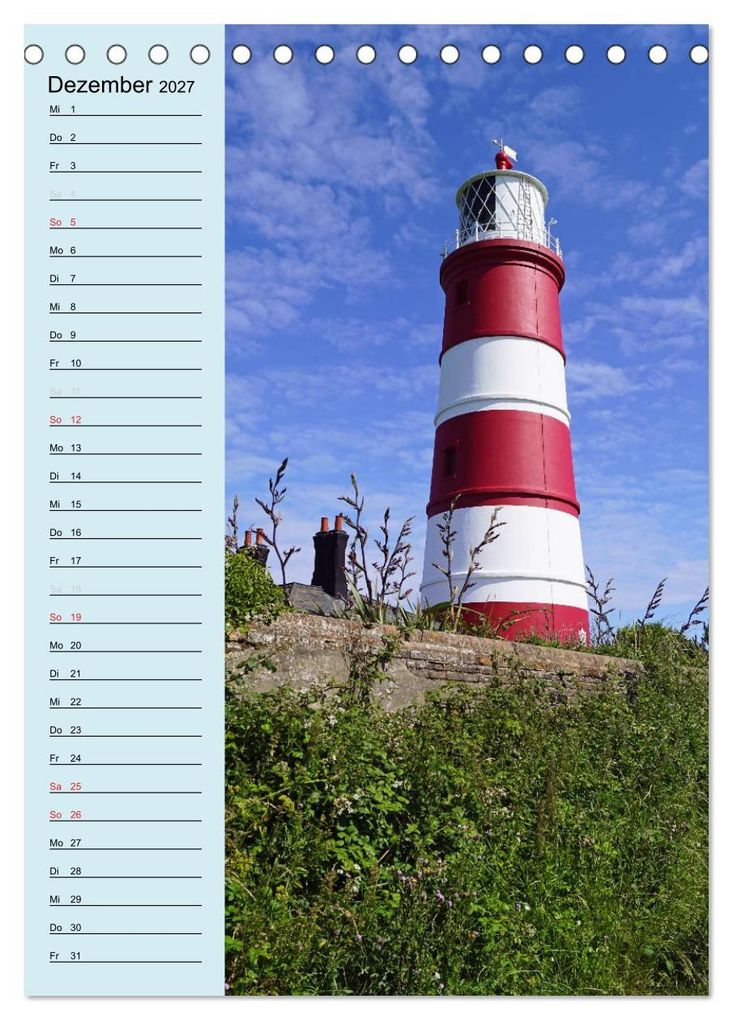 Weitere Ansicht: Leuchttürme - Geburtstagskalender (Tischkalender 2027 DIN A5 hoch), CALVENDO Monatskalender | Babett Paul - Babett's Bildergalerie, Calvendo