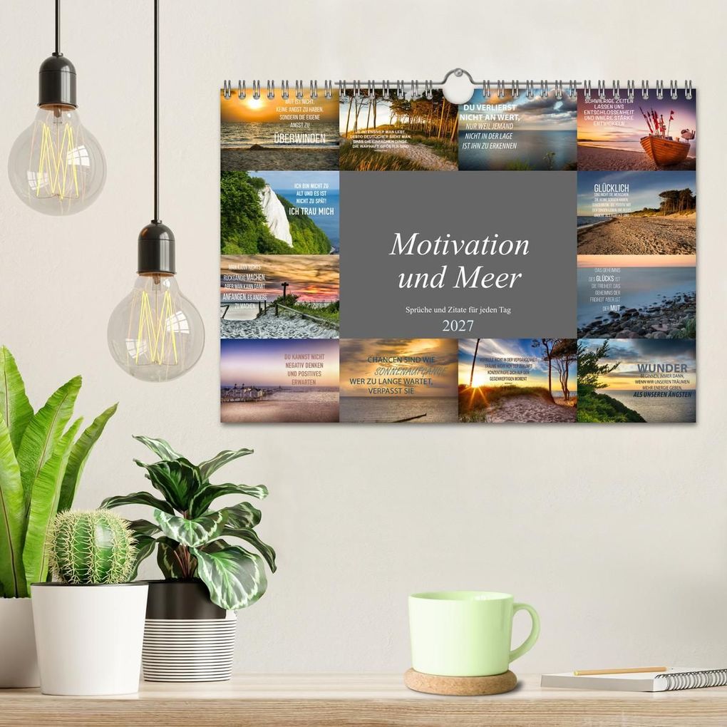 Weitere Ansicht: Motivation und Meer (Wandkalender 2027 DIN A4 quer), CALVENDO Monatskalender | Dirk Meutzner, Calvendo