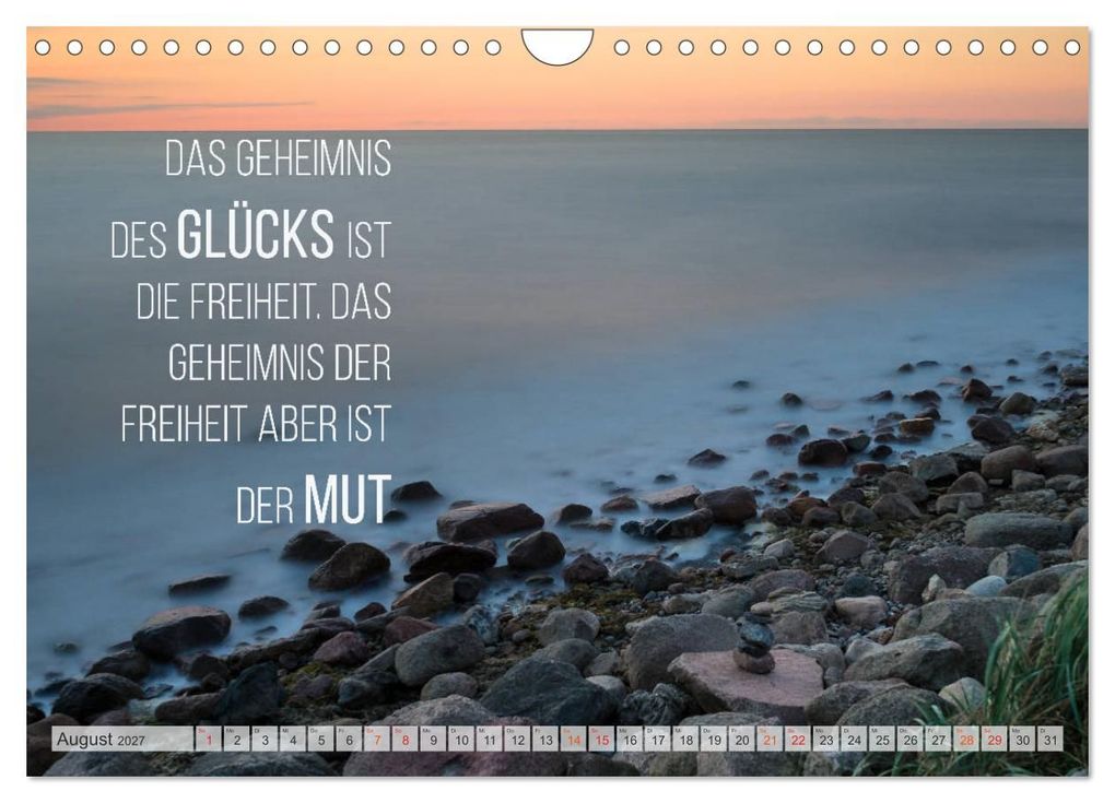 Weitere Ansicht: Motivation und Meer (Wandkalender 2027 DIN A4 quer), CALVENDO Monatskalender | Dirk Meutzner, Calvendo