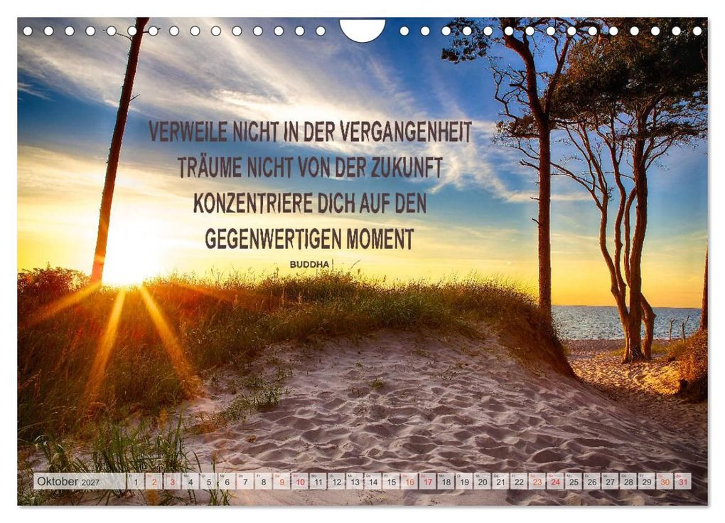 Weitere Ansicht: Motivation und Meer (Wandkalender 2027 DIN A4 quer), CALVENDO Monatskalender | Dirk Meutzner, Calvendo