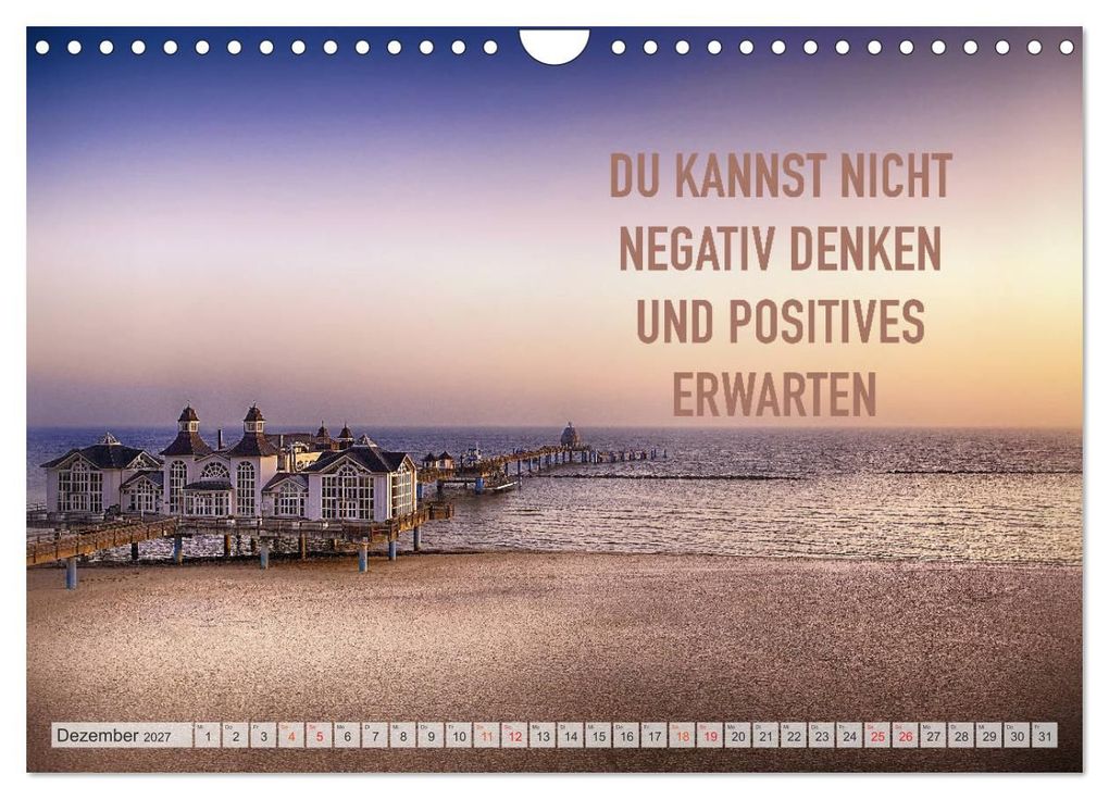 Weitere Ansicht: Motivation und Meer (Wandkalender 2027 DIN A4 quer), CALVENDO Monatskalender | Dirk Meutzner, Calvendo
