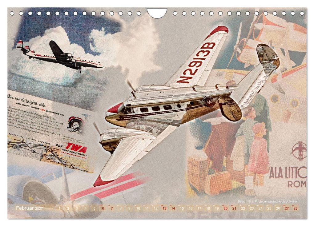 Weitere Ansicht: Aviatik Photocomposing 2027 (Wandkalender 2027 DIN A4 quer), CALVENDO Monatskalender | Alois J. Koller, Calvendo