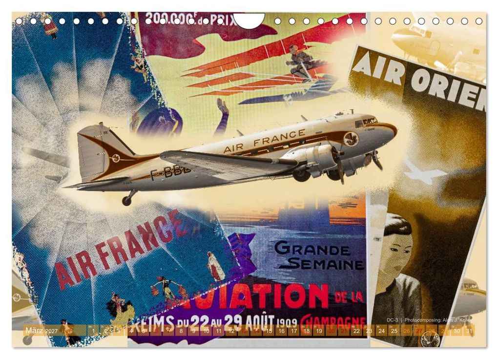 Weitere Ansicht: Aviatik Photocomposing 2027 (Wandkalender 2027 DIN A4 quer), CALVENDO Monatskalender | Alois J. Koller, Calvendo