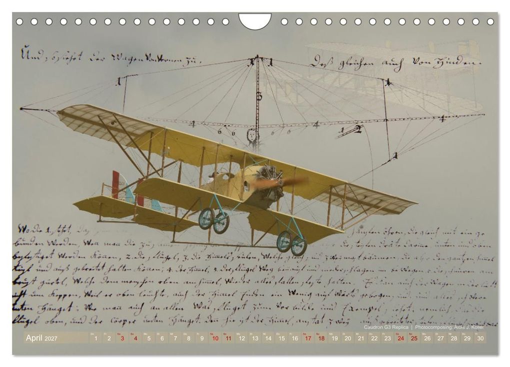 Weitere Ansicht: Aviatik Photocomposing 2027 (Wandkalender 2027 DIN A4 quer), CALVENDO Monatskalender | Alois J. Koller, Calvendo