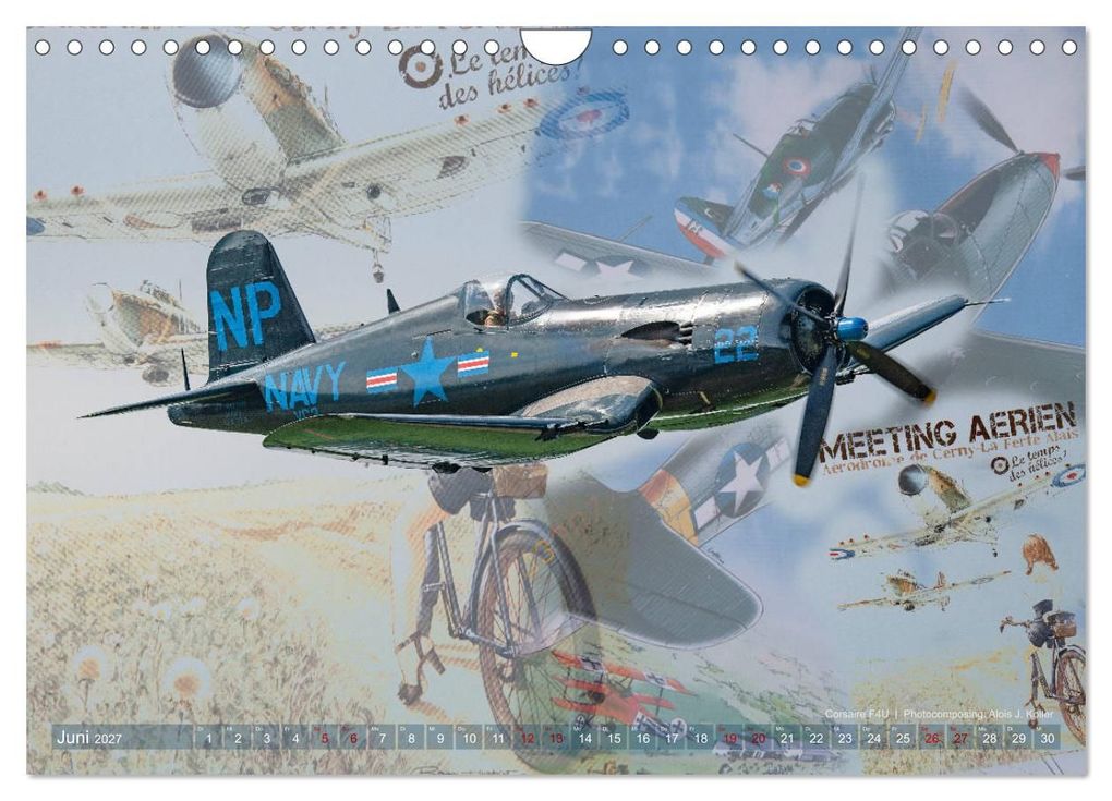 Weitere Ansicht: Aviatik Photocomposing 2027 (Wandkalender 2027 DIN A4 quer), CALVENDO Monatskalender | Alois J. Koller, Calvendo