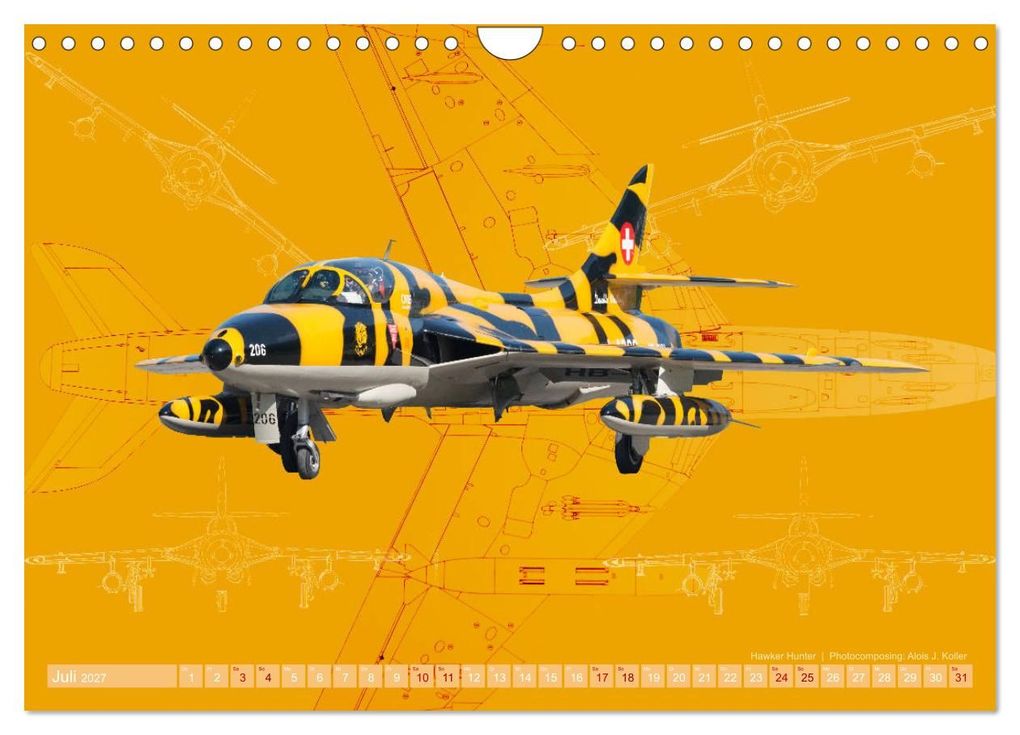 Weitere Ansicht: Aviatik Photocomposing 2027 (Wandkalender 2027 DIN A4 quer), CALVENDO Monatskalender | Alois J. Koller, Calvendo