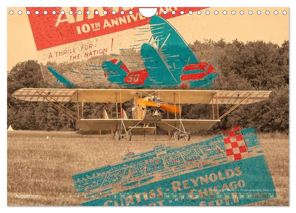 Weitere Ansicht: Aviatik Photocomposing 2027 (Wandkalender 2027 DIN A4 quer), CALVENDO Monatskalender | Alois J. Koller, Calvendo
