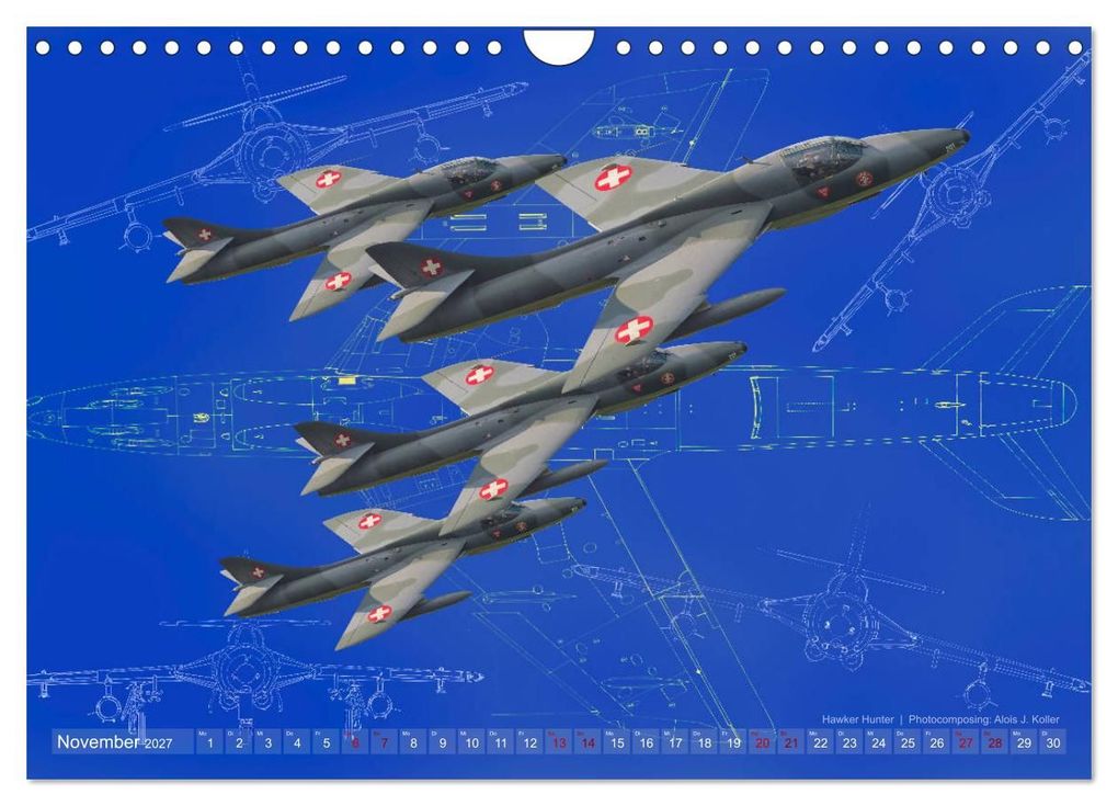 Weitere Ansicht: Aviatik Photocomposing 2027 (Wandkalender 2027 DIN A4 quer), CALVENDO Monatskalender | Alois J. Koller, Calvendo