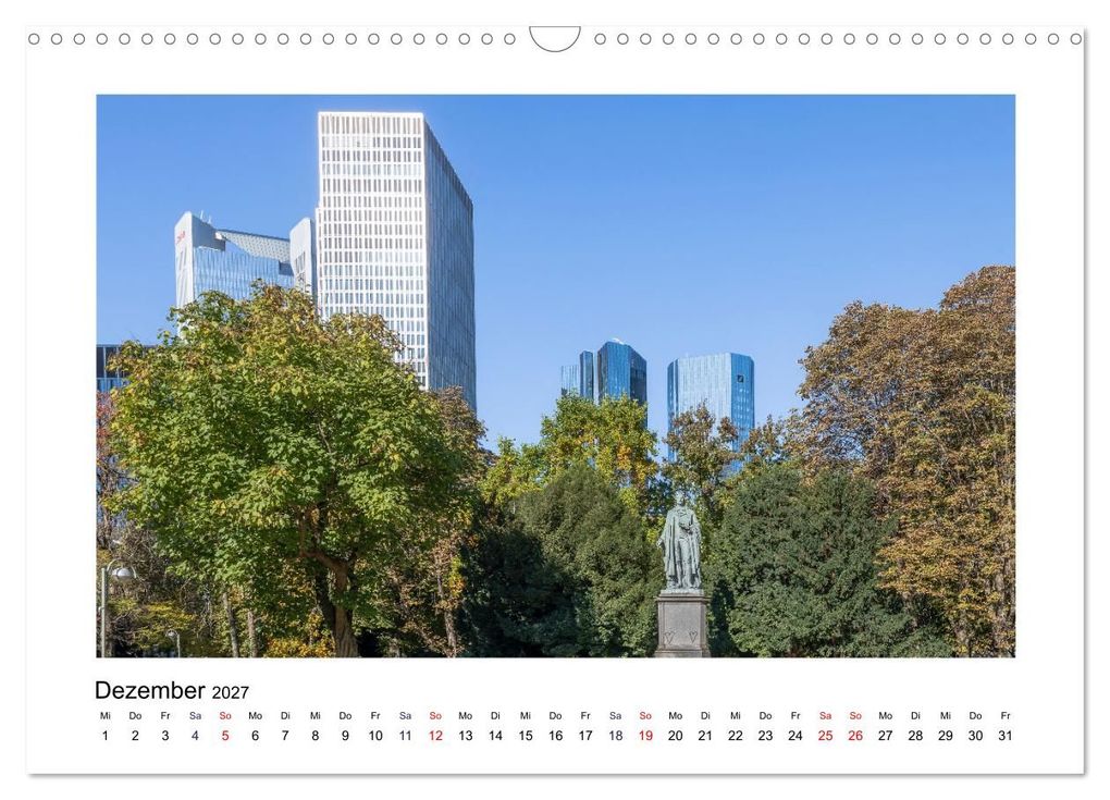 Weitere Ansicht: Frankfurt - Parks und Gärten (Wandkalender 2027 DIN A3 quer), CALVENDO Monatskalender | Dieter Meyer, Calvendo