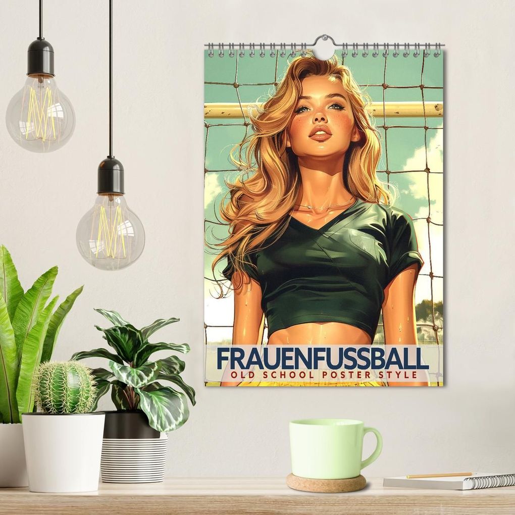 Weitere Ansicht: Frauenfußball - Old School Poster Style (Wandkalender 2027 DIN A4 hoch), CALVENDO Monatskalender | Val Thoermer, Calvendo