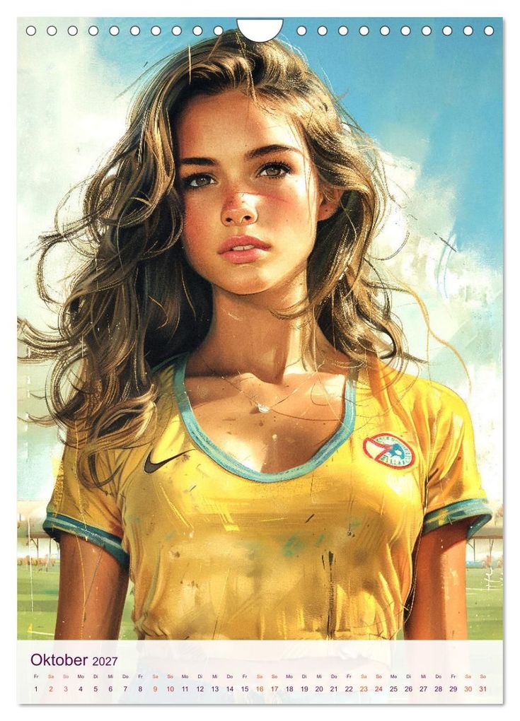 Weitere Ansicht: Frauenfußball - Old School Poster Style (Wandkalender 2027 DIN A4 hoch), CALVENDO Monatskalender | Val Thoermer, Calvendo