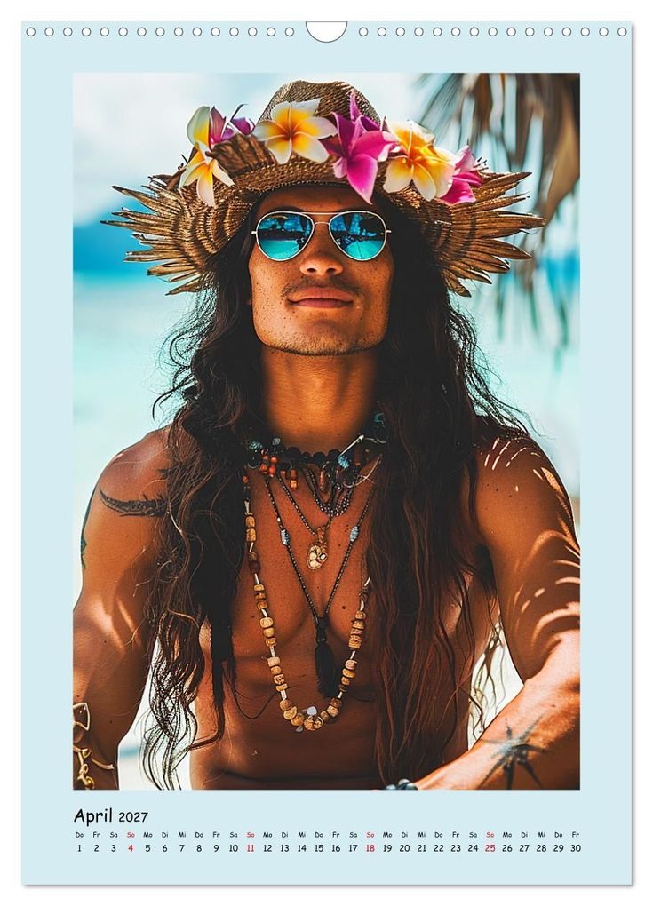 Weitere Ansicht: Strandsommer. Männer. Coole Typen am Meer (Wandkalender 2027 DIN A3 hoch), CALVENDO Monatskalender | Rose Hurley, Calvendo