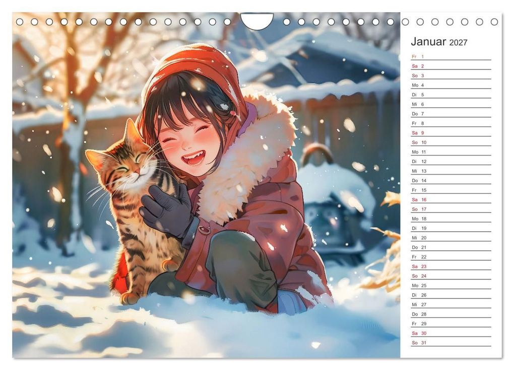 Weitere Ansicht: Anime-Freunde - Terminplaner mit niedlichen Tierfreundschaften (Wandkalender 2027 DIN A4 quer), CALVENDO Monatskalender | Anja Frost, Calvendo