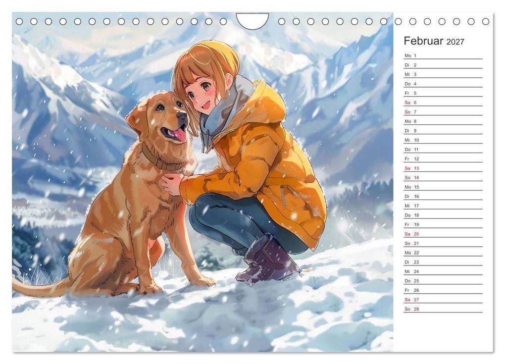 Weitere Ansicht: Anime-Freunde - Terminplaner mit niedlichen Tierfreundschaften (Wandkalender 2027 DIN A4 quer), CALVENDO Monatskalender | Anja Frost, Calvendo