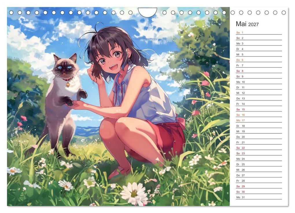 Weitere Ansicht: Anime-Freunde - Terminplaner mit niedlichen Tierfreundschaften (Wandkalender 2027 DIN A4 quer), CALVENDO Monatskalender | Anja Frost, Calvendo