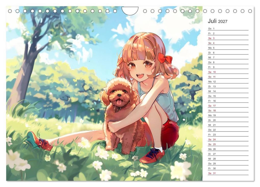 Weitere Ansicht: Anime-Freunde - Terminplaner mit niedlichen Tierfreundschaften (Wandkalender 2027 DIN A4 quer), CALVENDO Monatskalender | Anja Frost, Calvendo