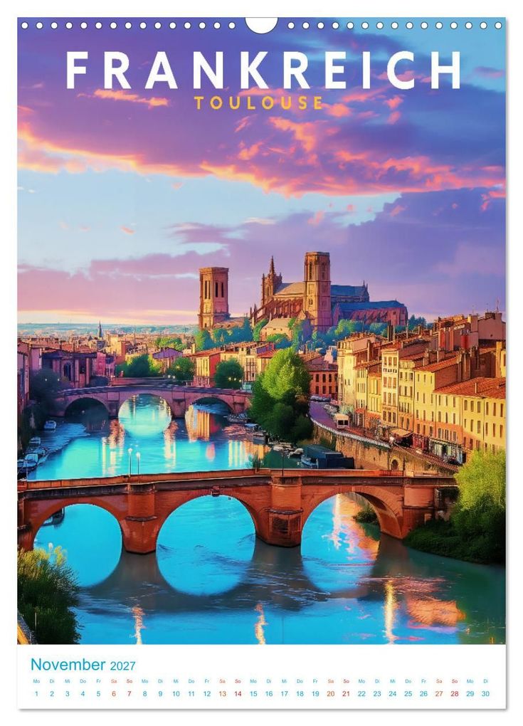 Weitere Ansicht: Frankreich - Old School Poster Style (Wandkalender 2027 DIN A3 hoch), CALVENDO Monatskalender | Val Thoermer, Calvendo