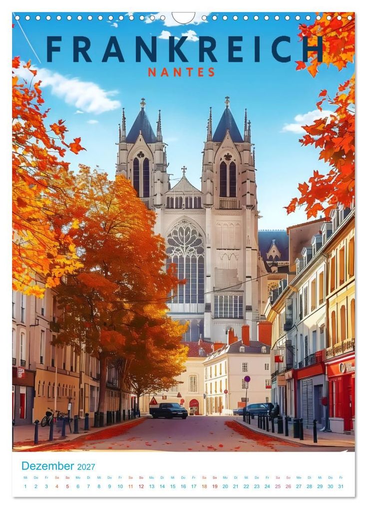Weitere Ansicht: Frankreich - Old School Poster Style (Wandkalender 2027 DIN A3 hoch), CALVENDO Monatskalender | Val Thoermer, Calvendo