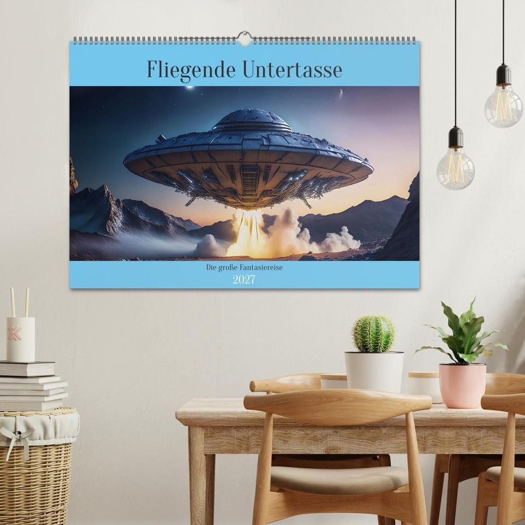 Weitere Ansicht: Fliegende Untertasse - Die große Fantasiereise (Wandkalender 2027 DIN A2 quer), CALVENDO Monatskalender | Alain Gaymard