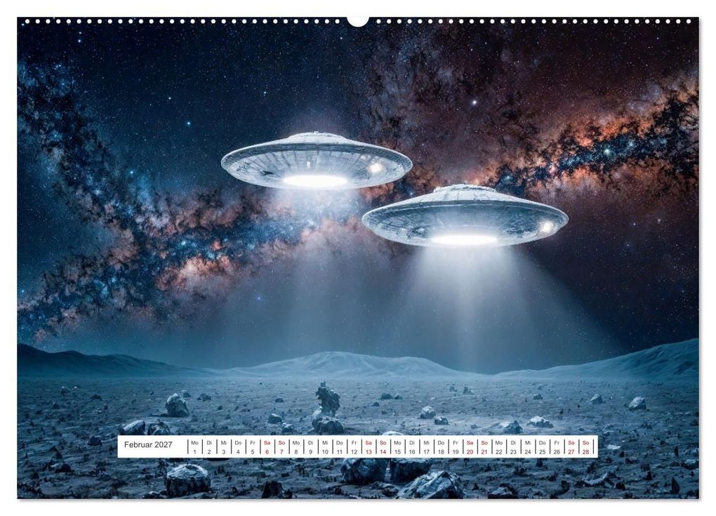 Weitere Ansicht: Fliegende Untertasse - Die große Fantasiereise (Wandkalender 2027 DIN A2 quer), CALVENDO Monatskalender | Alain Gaymard