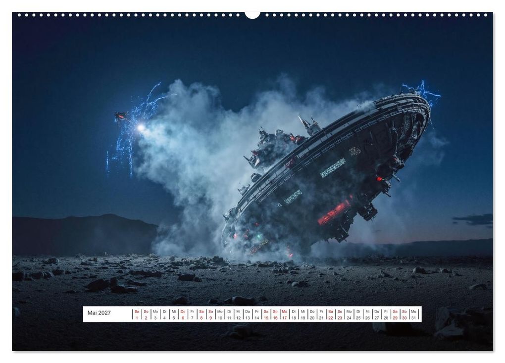 Weitere Ansicht: Fliegende Untertasse - Die große Fantasiereise (Wandkalender 2027 DIN A2 quer), CALVENDO Monatskalender | Alain Gaymard