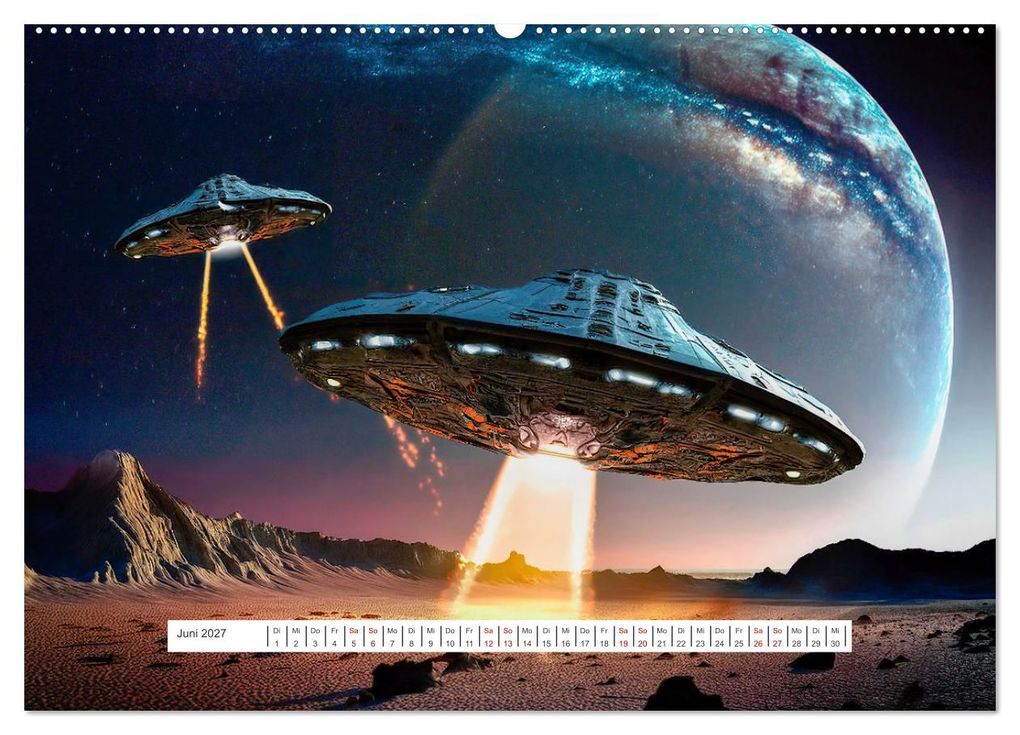 Weitere Ansicht: Fliegende Untertasse - Die große Fantasiereise (Wandkalender 2027 DIN A2 quer), CALVENDO Monatskalender | Alain Gaymard