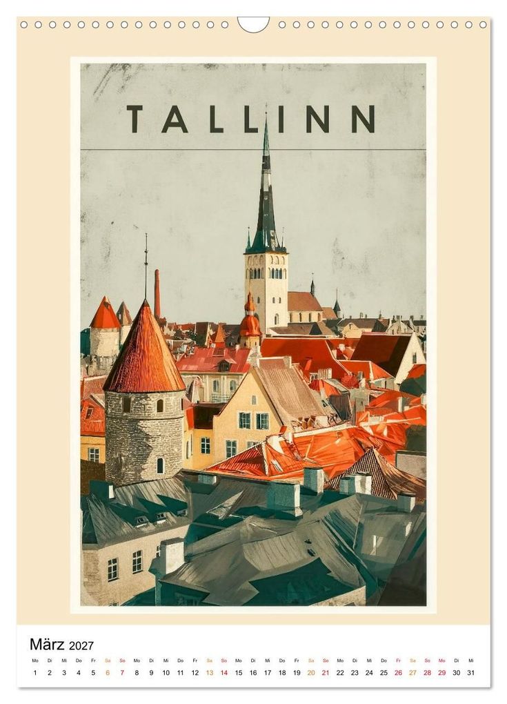 Weitere Ansicht: Retro Reise Poster - Fernweh der goldenen Jahre (Wandkalender 2027 DIN A3 hoch), CALVENDO Monatskalender | Meike und Peter Roder, Calvendo