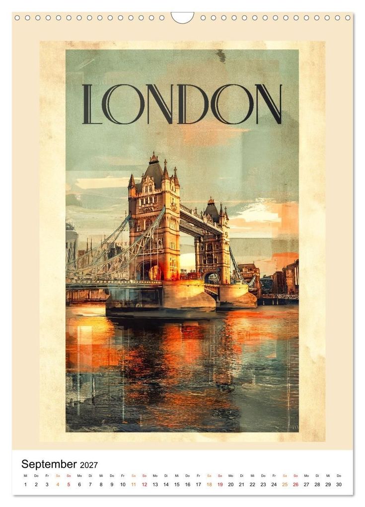 Weitere Ansicht: Retro Reise Poster - Fernweh der goldenen Jahre (Wandkalender 2027 DIN A3 hoch), CALVENDO Monatskalender | Meike und Peter Roder, Calvendo