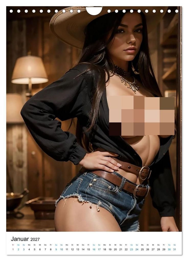 Weitere Ansicht: Sexy Cowgirls (Wandkalender 2027 DIN A4 hoch), CALVENDO Monatskalender | Ally Bee, Calvendo