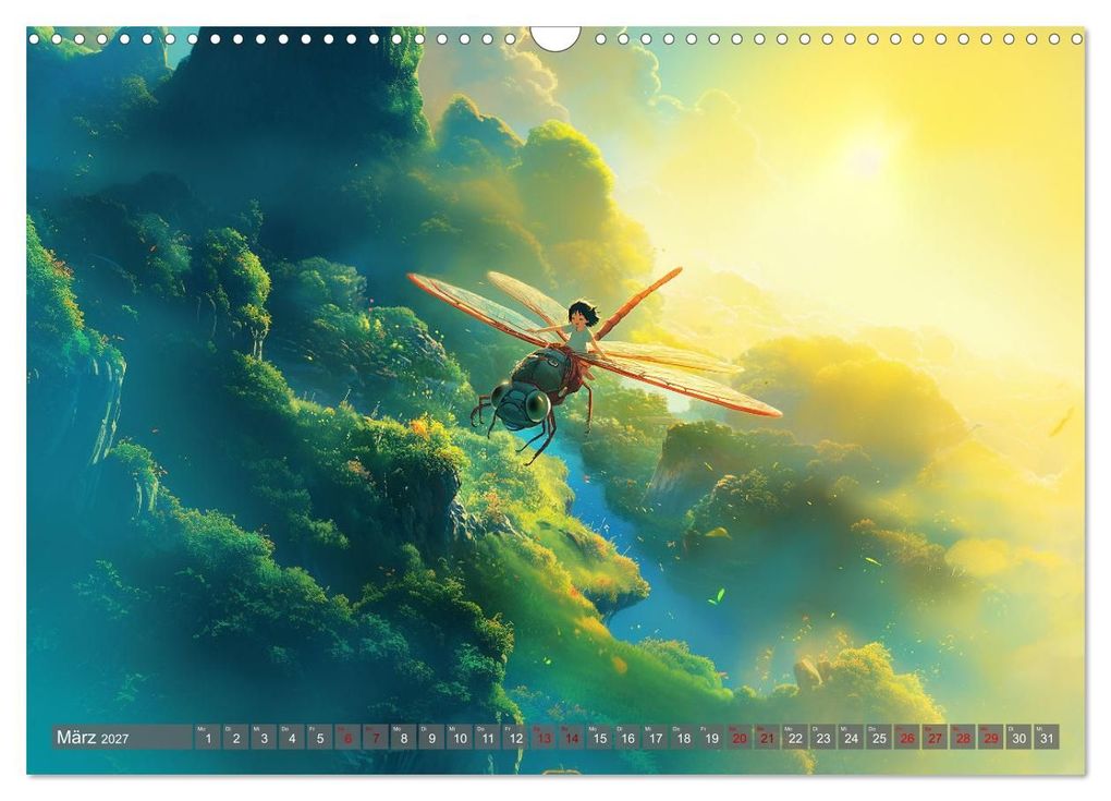 Weitere Ansicht: Spaziergang durch Anime Welten (Wandkalender 2027 DIN A3 quer), CALVENDO Monatskalender | Kerstin Waurick, Calvendo