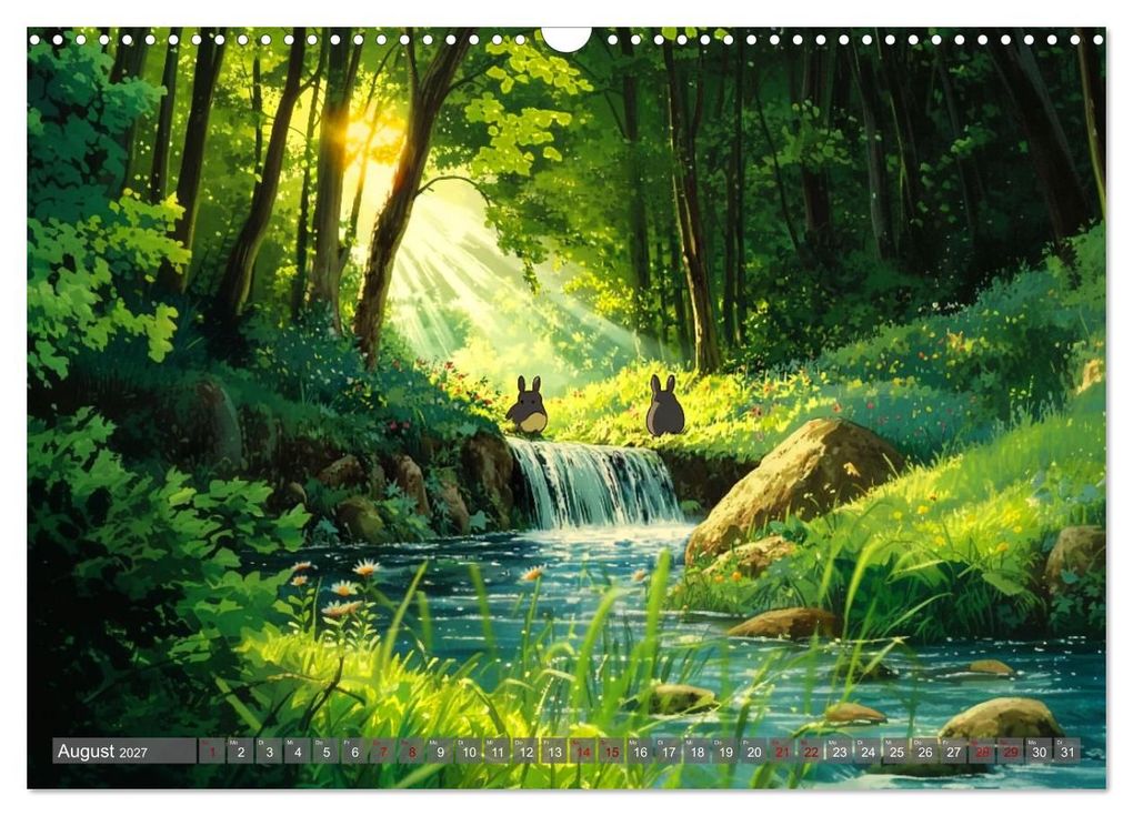 Weitere Ansicht: Spaziergang durch Anime Welten (Wandkalender 2027 DIN A3 quer), CALVENDO Monatskalender | Kerstin Waurick, Calvendo