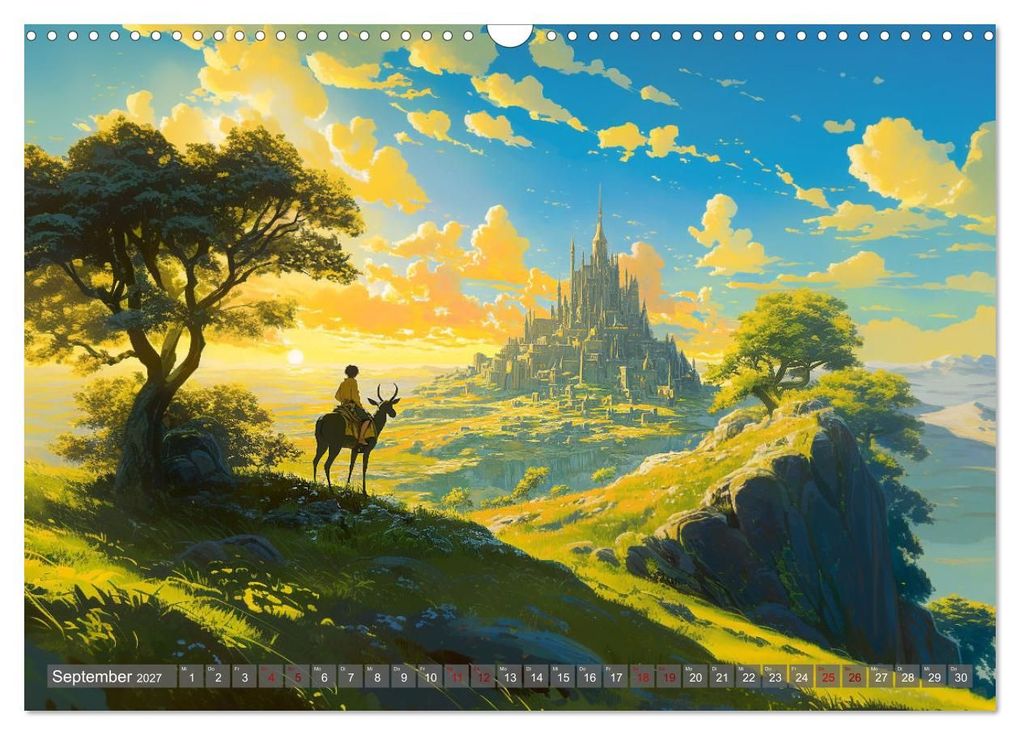 Weitere Ansicht: Spaziergang durch Anime Welten (Wandkalender 2027 DIN A3 quer), CALVENDO Monatskalender | Kerstin Waurick, Calvendo