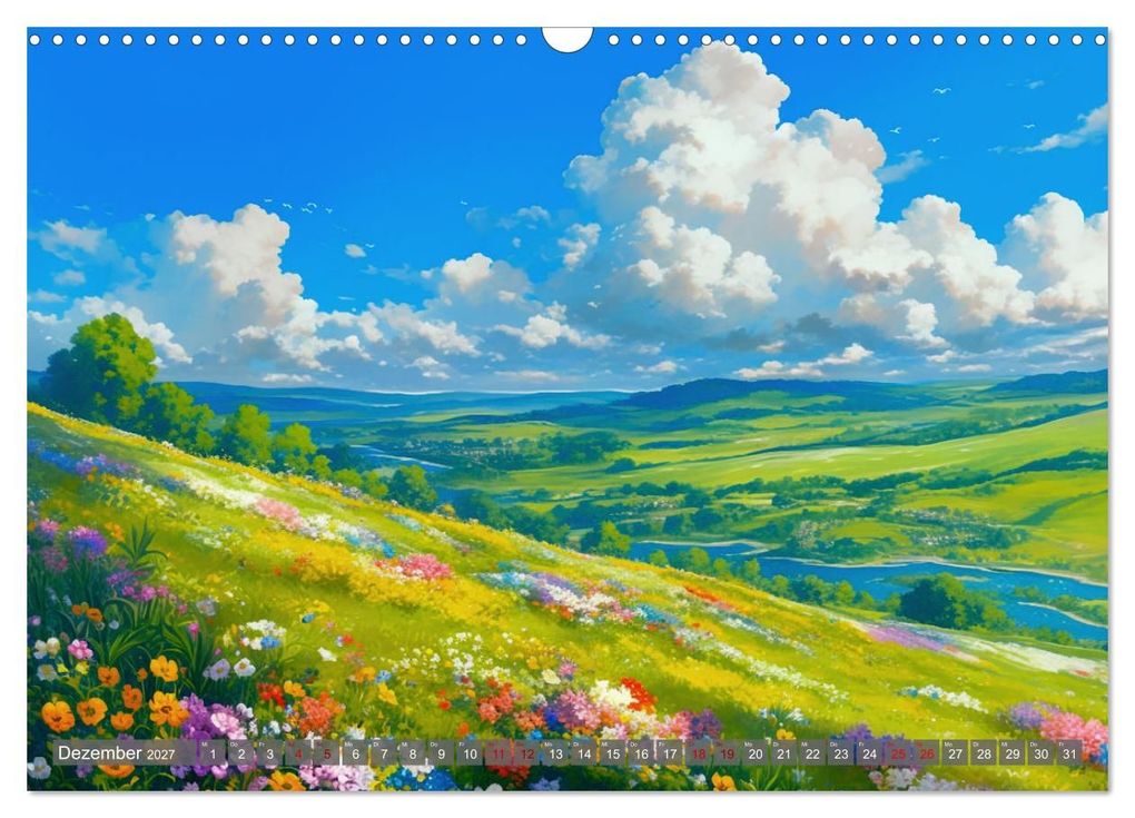 Weitere Ansicht: Spaziergang durch Anime Welten (Wandkalender 2027 DIN A3 quer), CALVENDO Monatskalender | Kerstin Waurick, Calvendo
