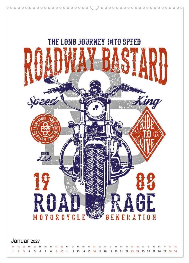 Weitere Ansicht: Motorrad - nostalgische Poster (Wandkalender 2027 DIN A2 hoch), CALVENDO Monatskalender | Peter Roder, Calvendo